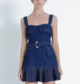 Karina Grimaldi Dakota Denim Mini Dress