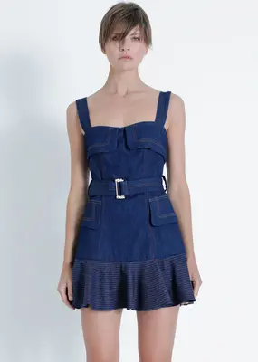 Karina Grimaldi Dakota Denim Mini Dress