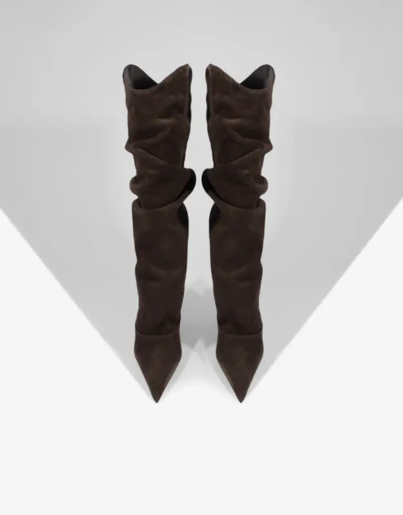 Schutz Maryana Up Slouch Leather Boot