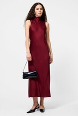 French Connection Ennis Satin Sleeveless Bow Midi Dress