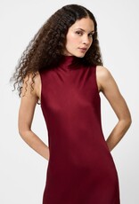 French Connection Ennis Satin Sleeveless Bow Midi Dress