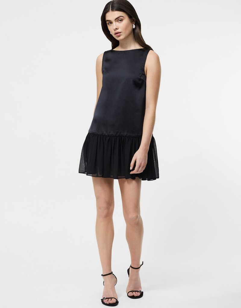 French Connection Marina Silky Drop Waist Mini Dress