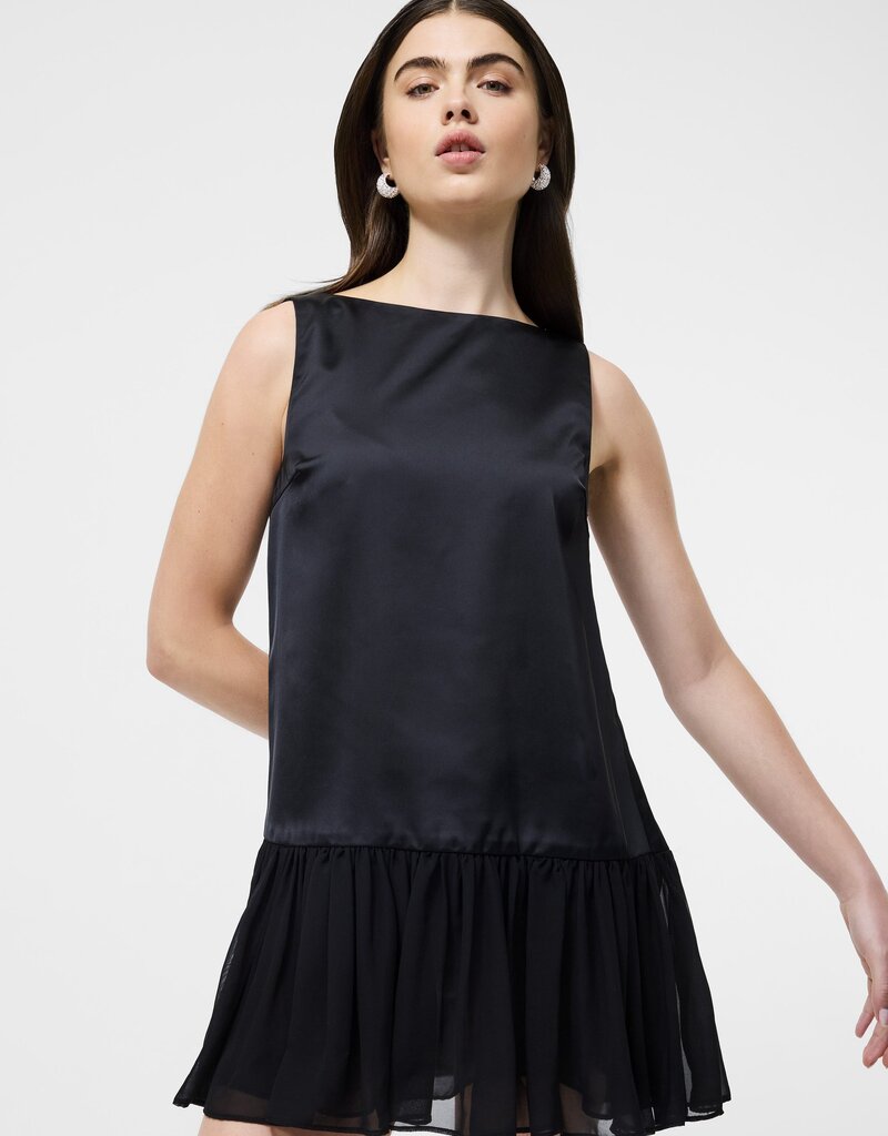 French Connection Marina Silky Drop Waist Mini Dress