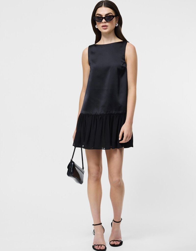 French Connection Marina Silky Drop Waist Mini Dress