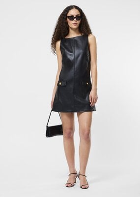 French Connection Dessa Vegan Leather Dress