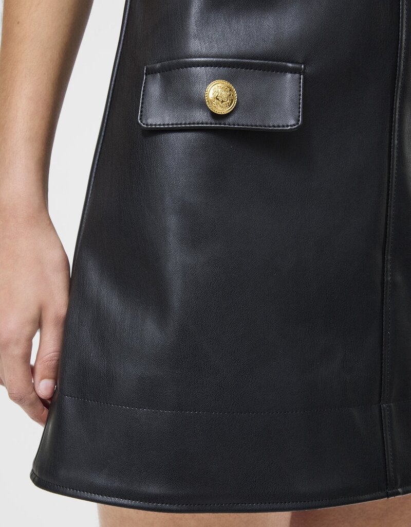 French Connection Dessa Vegan Leather Dress