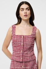 French Connection Brushed Houndstooth Sleeveless Top