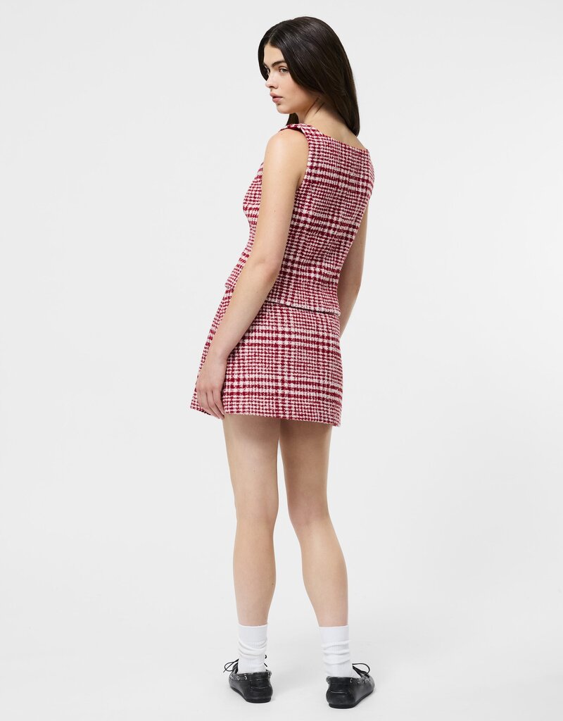 French Connection Brushed Houndstooth Sleeveless Top
