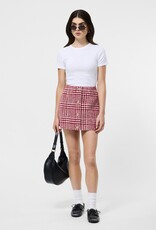 French Connection Brushed Houndstooth Mini Skirt