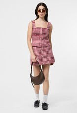 French Connection Brushed Houndstooth Mini Skirt