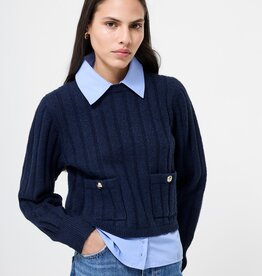 French Connection Ellie Knit Collared Pullover