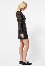 French Connection Dessa Vegan Leather Mini Skirt