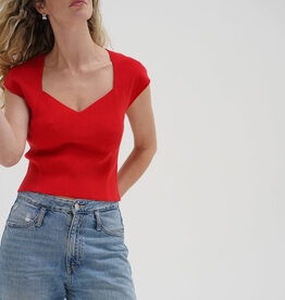 LNA Millie Cap Sleeve Sweater