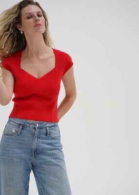 LNA Millie Cap Sleeve Sweater