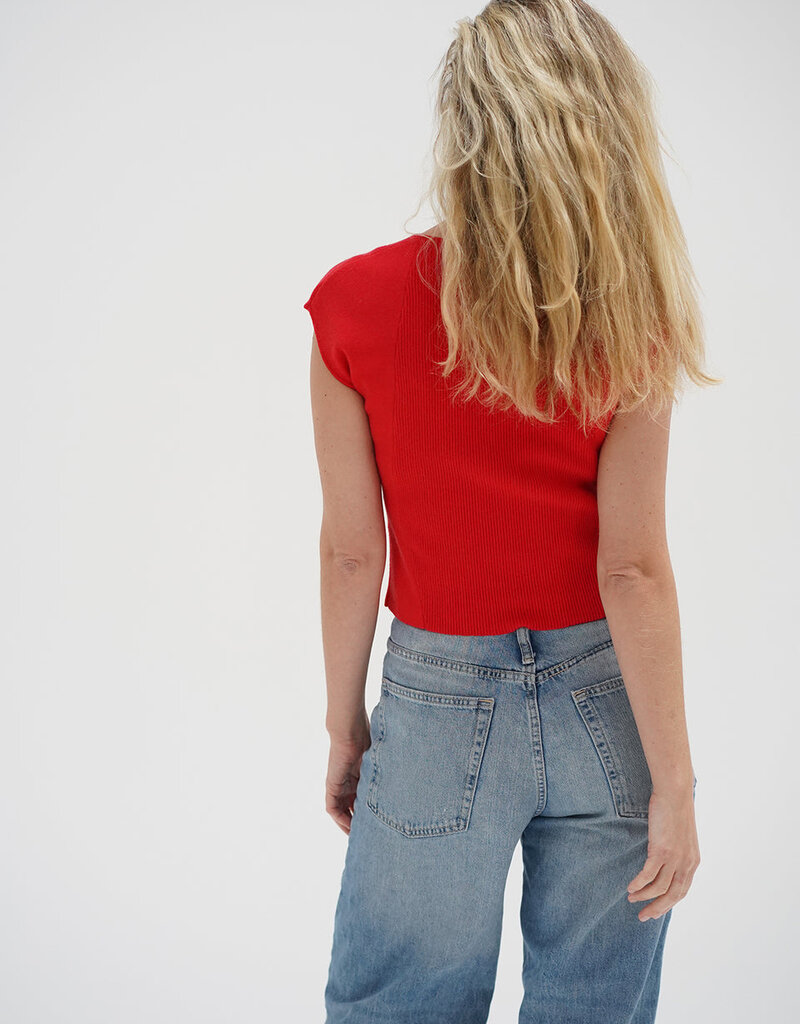 LNA Millie Cap Sleeve Sweater