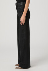 Paige Sasha Wide Leg 32" - Black Fog Luxe Coating