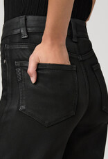 Paige Sasha Wide Leg 32" - Black Fog Luxe Coating