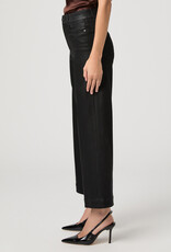 Paige Anessa Wide Leg - Black Fog Luxe Coating