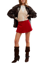 Free People Paradise Found Suede Skirt