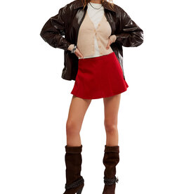 Free People Paradise Found Suede Skirt