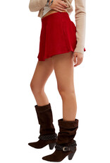 Free People Paradise Found Suede Skirt