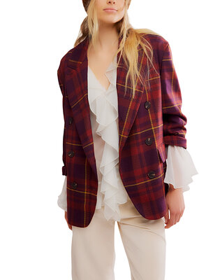 Free People Dean Double-Breasted Blazer