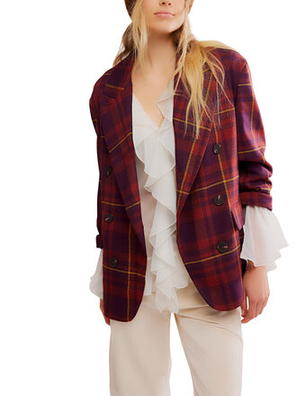 Free People Dean Double-Breasted Blazer