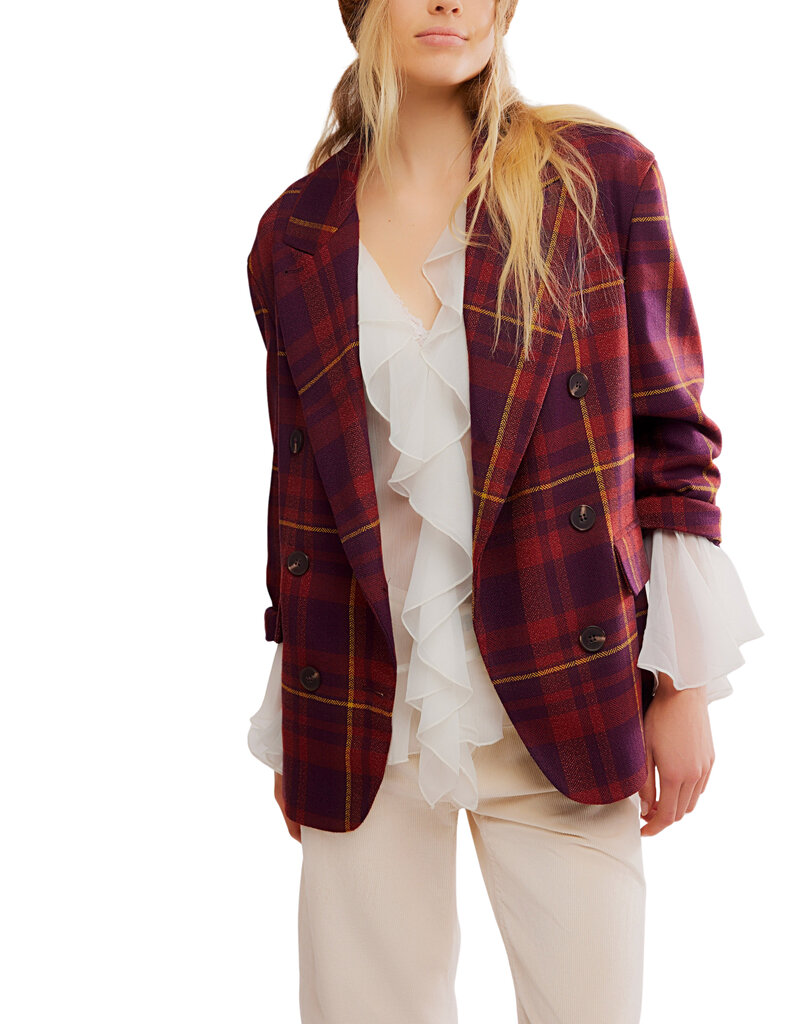 Free People Dean Double-Breasted Blazer