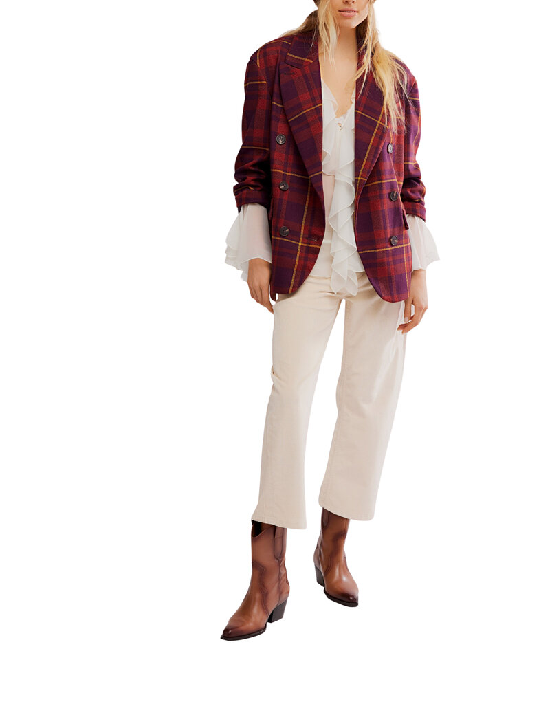 Free People Dean Double-Breasted Blazer