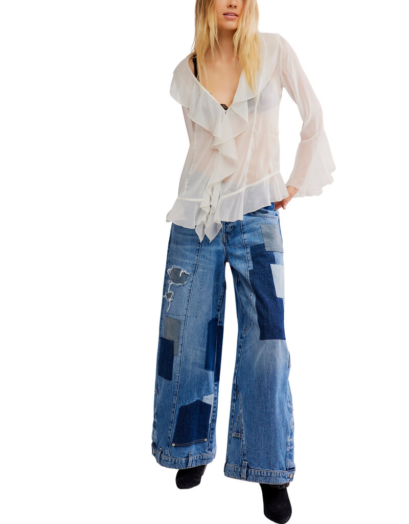 Free People Bali Tulula Chiffon Top