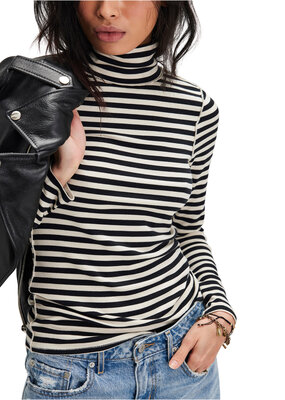 Free People Good Good Stripe Turtleneck