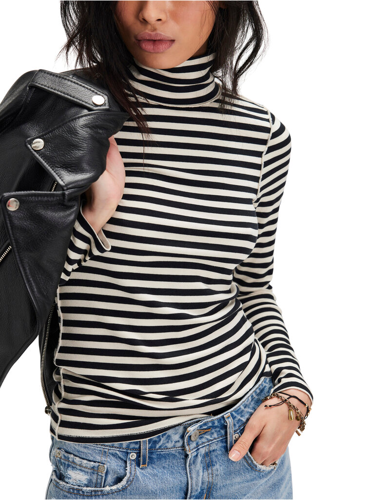 Free People Good Good Stripe Turtleneck