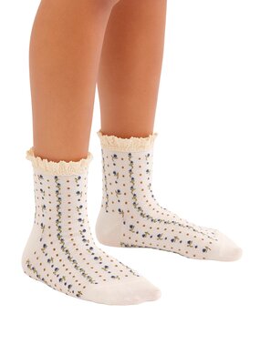 Free People Rosebud Waffle Knit Ankle Socks