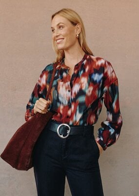 Bella Dahl Mandarin Collar Button Down