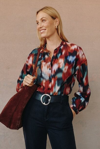 Mandarin Collar Button Down