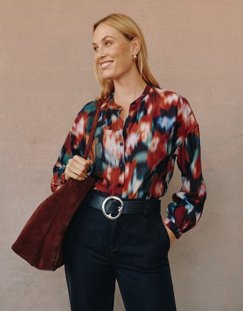 Bella Dahl Mandarin Collar Button Down