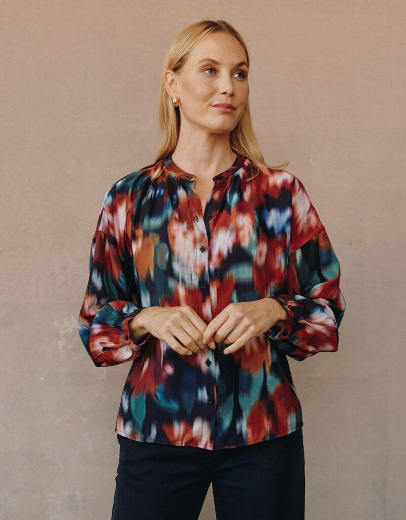 Bella Dahl Mandarin Collar Button Down