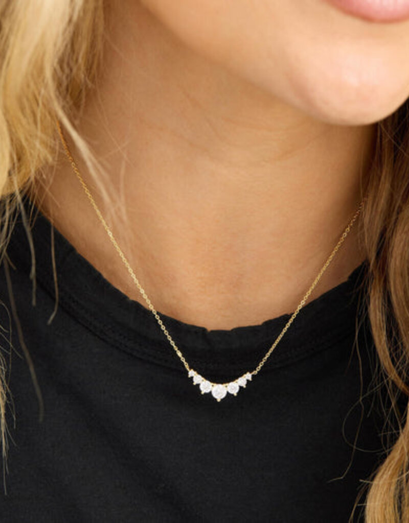 Melinda Maria Not Your Basic Multi Stone Pendant Necklace