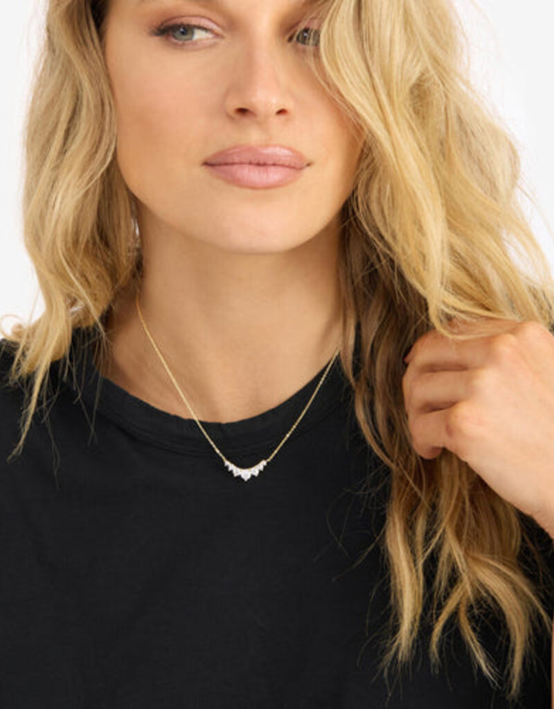 Melinda Maria Not Your Basic Multi Stone Pendant Necklace