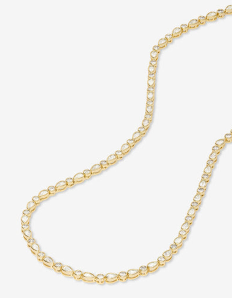 Melinda Maria Isla Tennis Necklace 16"