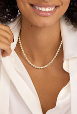 Melinda Maria Isla Tennis Necklace 16"