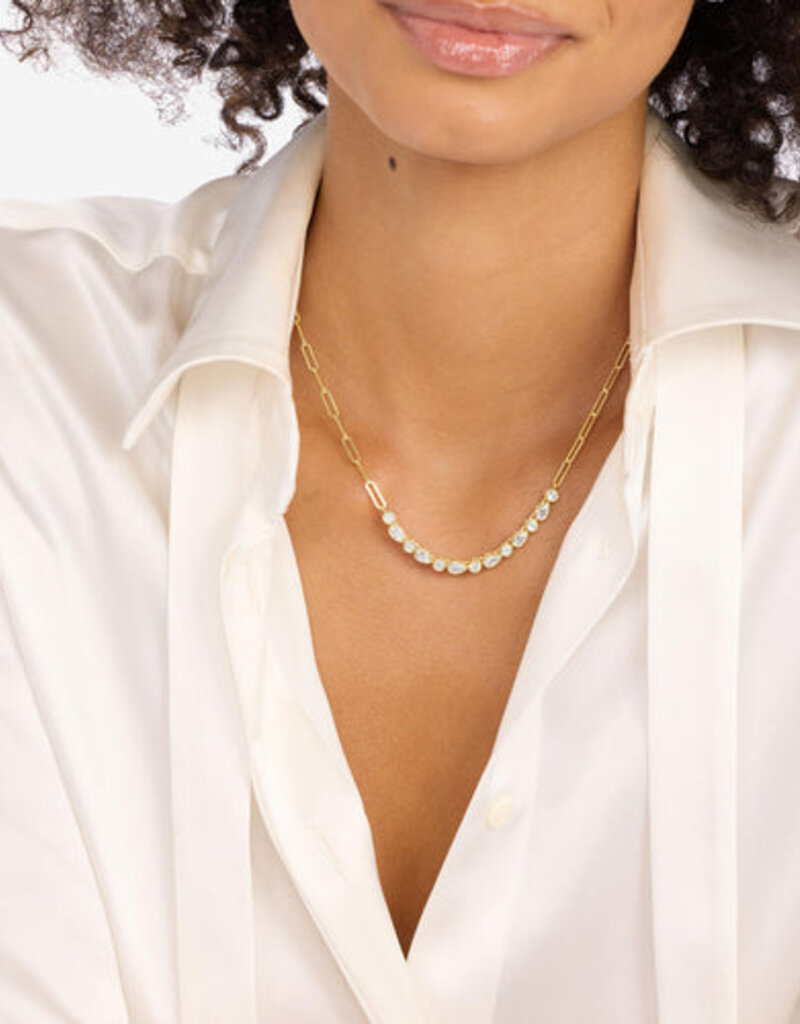 Melinda Maria Isla Samantha Tennis Necklace