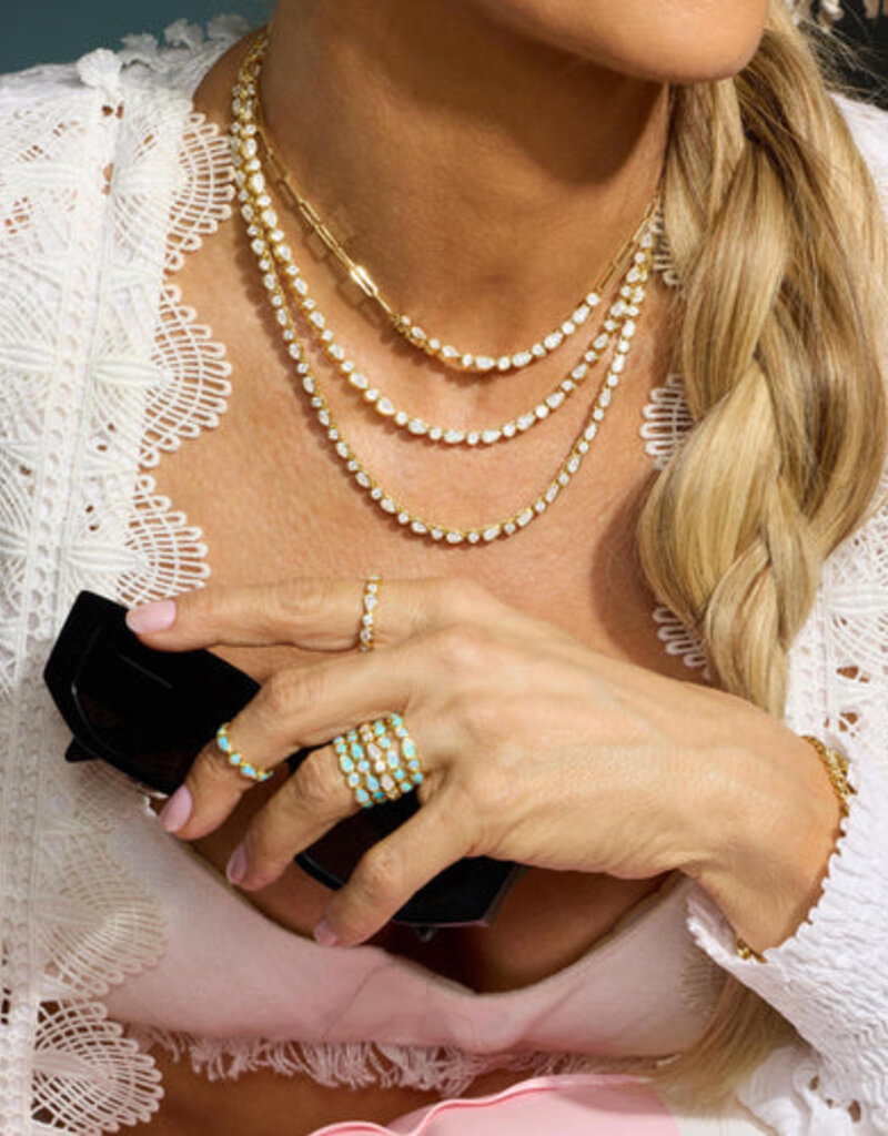 Melinda Maria Isla Samantha Tennis Necklace