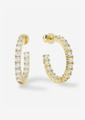 Melinda Maria Heiress Hoops 1"