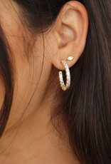 Melinda Maria Heiress Hoops 1"