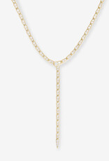 Melinda Maria Pave Serpent Lariat Necklace 16"