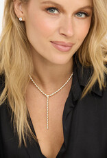 Melinda Maria Pave Serpent Lariat Necklace 16"