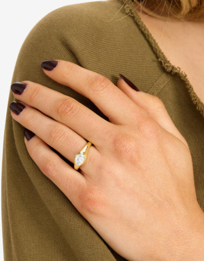 Melinda Maria She's A Boss Signet Ring