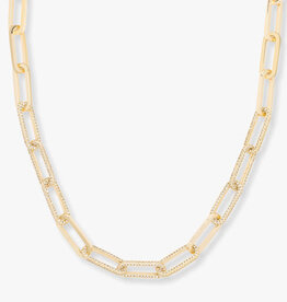 Melinda Maria Carrie Pave Chain Necklace