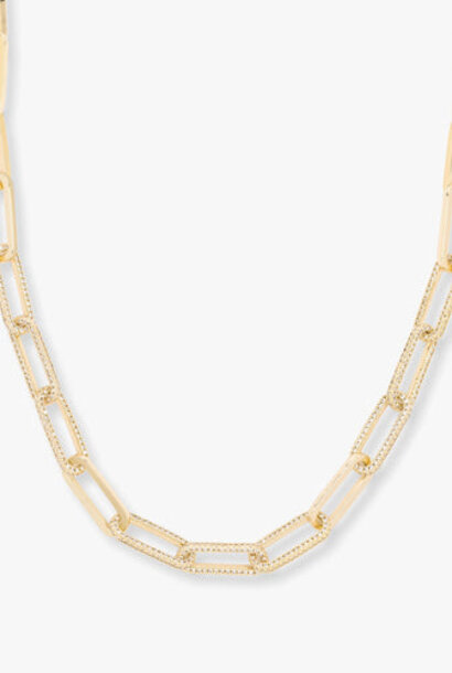 Carrie Pave Chain Necklace